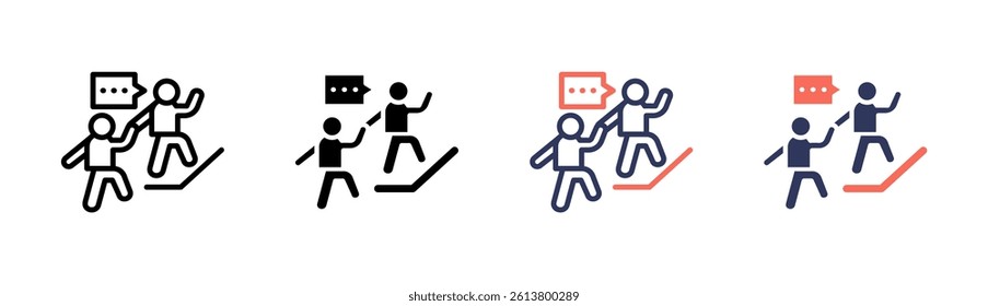 Mentorship Icon Element For Design And Vector