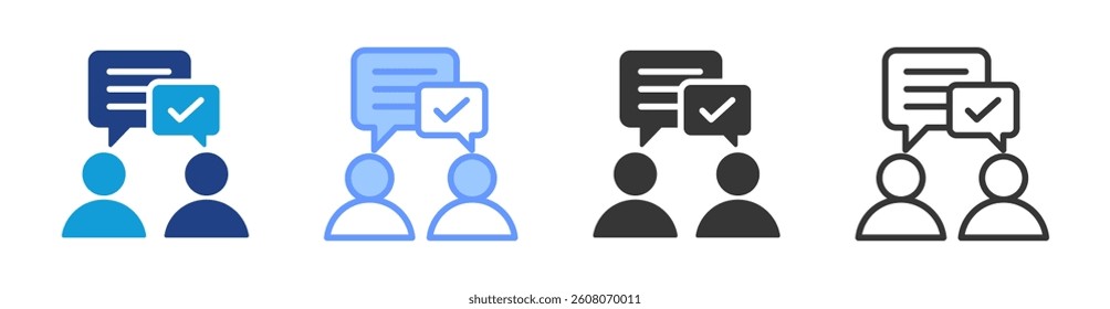 Mentorship icon set multiple style collection