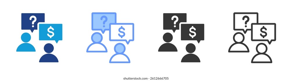Mentorship icon set multiple style collection