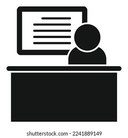 Mentorship icon simple vector. Mentor training. Business help