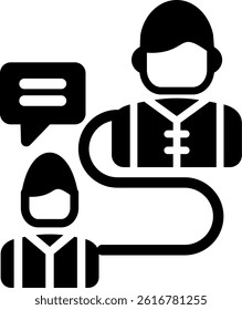 Mentorship Program Glyph Vector Icon Design