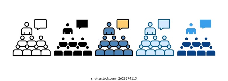 Mentorship Program Icon Set Multiple Style Collection