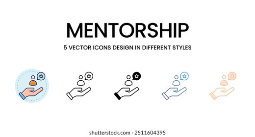 Mentorship vector icon ready to use vector illustration