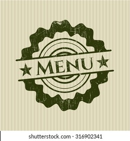 Menu abstract rosette