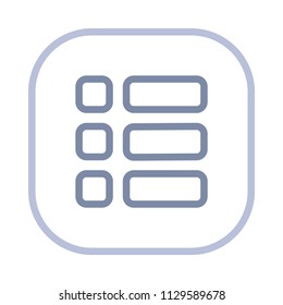 Menu - Action Stroke Icons. A simple vector icon.