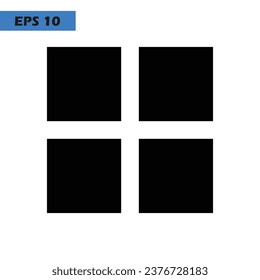 Menüapplikationen Symbol Logo-Design Vektorgrafik