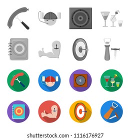 Menu, armor with tattoo, darts, corkscrew and opener.Pub set collection icons in monochrome,flat style vector symbol stock illustration web.