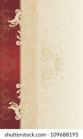 menu background beige vintage