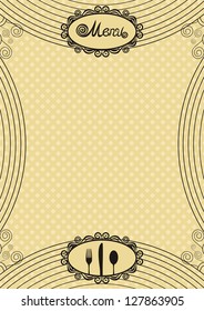 Menu background vector illustration