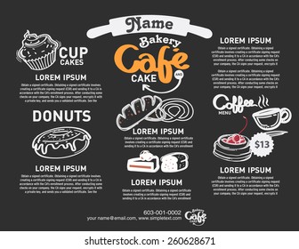 Menu Bakery Design And Template