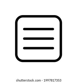 Menu bar button icon with square style