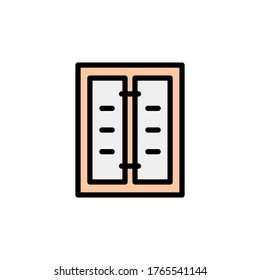 Menu, bar colored icon. Simple color element illustration. Menu, bar concept outline symbol design from Bar set. Can be used for web and mobile