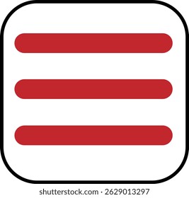 Menu bar icon vector eps full editable