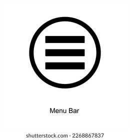 Menu Bar and list icon concept