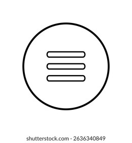Menu bar outline icon design