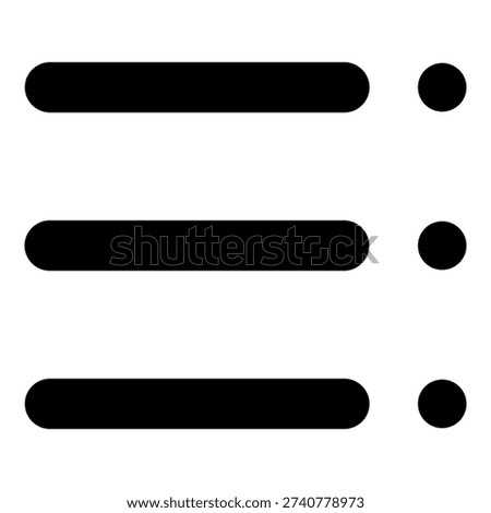 Menu Bar Simple Vector Icon Collection