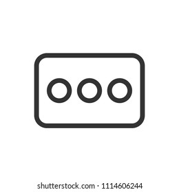 menu bar thin line icon inter face ui -ux