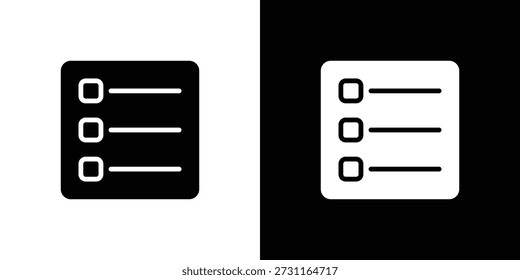 Menu Bars icon sheet black and white