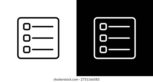 Menu Bars icon sheet black and white