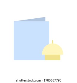 Menu, bell icon. Simple color vector elements of public catering icons for ui and ux, website or mobile application