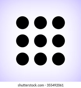 Menu -  black vector icon