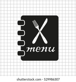 menu  - black vector icon