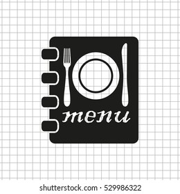 menu  - black vector icon