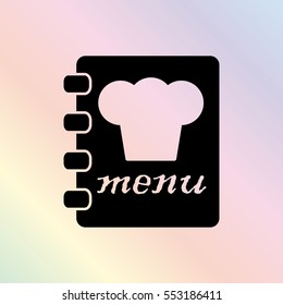 menu  - black vector icon