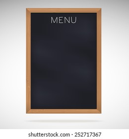 Menu blackboards or chalkboards with copy space 