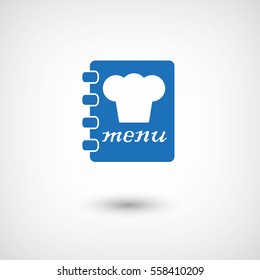 menu -  blue vector icon