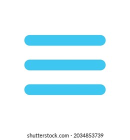 Menu blauer Web-Vektorsymbol