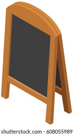 Panel de menú en la ilustración de fondo blanco