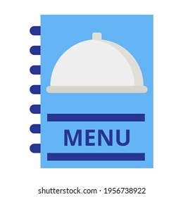 menu book flat icon illustration vector graphic