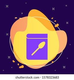 Menu, book, food abstract vector icon. Element of kitchen for mobile concept and web apps illustration. Thin flat icon for website design and development