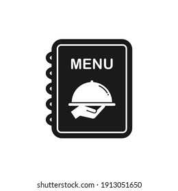 Menu book icon design isolated on white background. Vector illustration