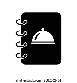 Menu book icon design isolated on white background