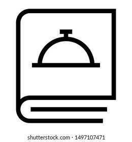 menu book thin line vector icon