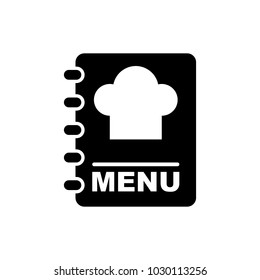 Menu book vector icon.