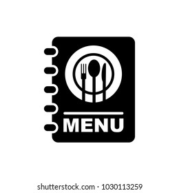 Menu book vector icon.