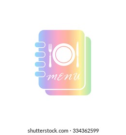 Menu book -  vector icon