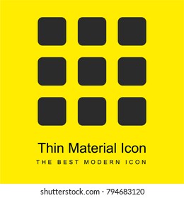 Menu bright yellow material minimal icon or logo design