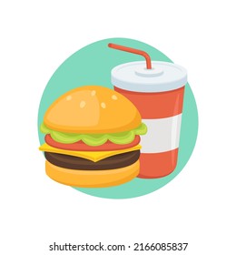 Menu Burger Sign Emoji Icon Illustration. Fast Food Vector Symbol Emoticon Design Clip Art Sign Comic Style.