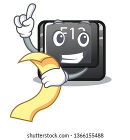 With menu button f12 in the cartoon shape