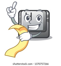 With menu button H isolated with the mascot