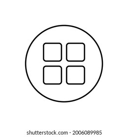 menu button icon, application vector illustration