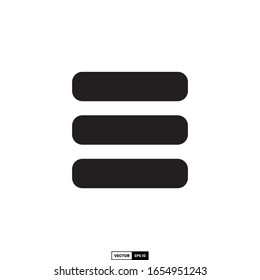 menu button icon, design inspiration vector template for interface