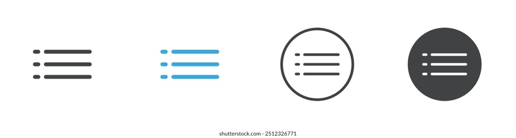 Esquema del logotipo del Vector del icono del Botón del menú