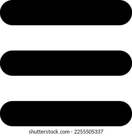 Menu button of three trendy style illustration on white background..eps