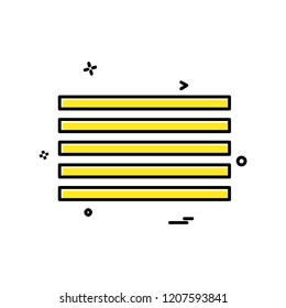 Menu buttons icon design vector