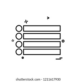Menu buttons icon design vector